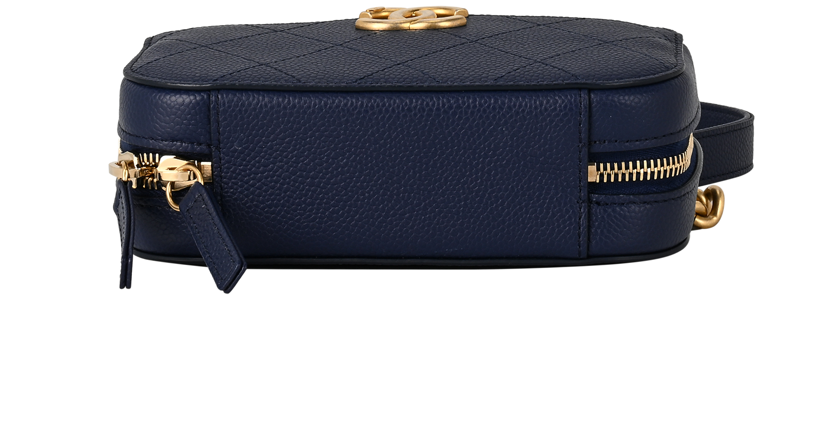 Chic Affinity Belt Bag, &pound;1,950, Handbags, Blue, Caviar Leather, Top view